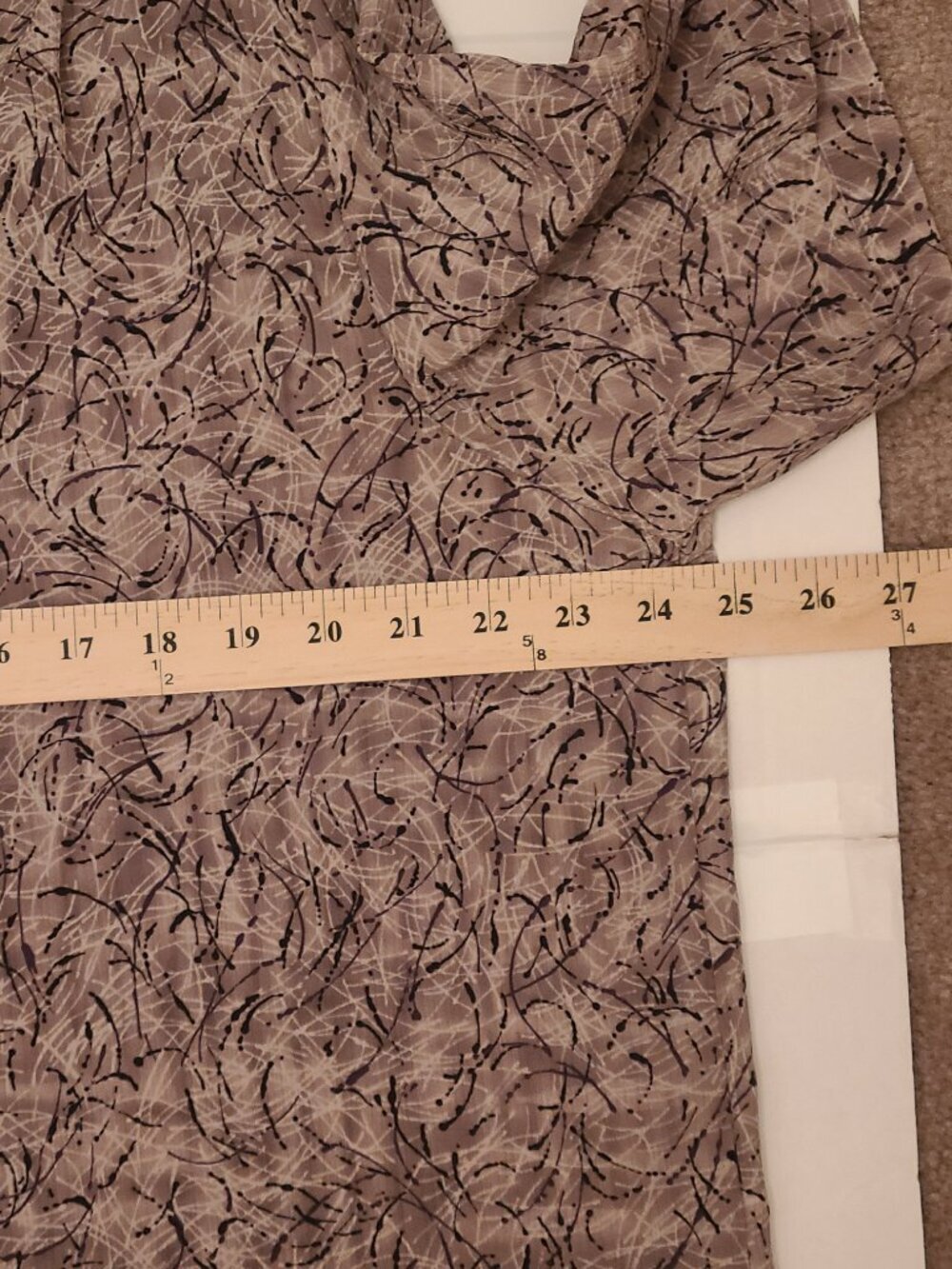 Donn Kenny Beige Tan Print Blouse Size 1X Short Sleeve - Picture 9 of 12